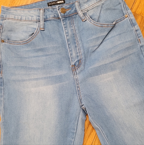 Heart colorblock flare jeans #7,9,11 - Picture 8 of 15